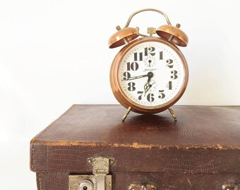 Alarm clock / Vintage / JERGER / copper