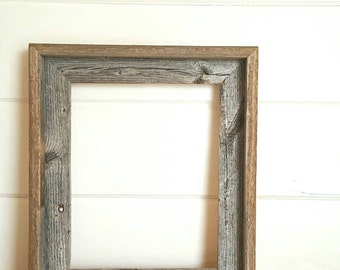 Rustic Barnwood Frame- Open Back- 8x10