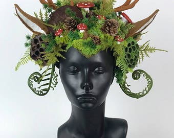 Antler Headdress Headpiece
