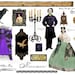 Gothic Poe's Raven PRINTABLE Collage sheet for ALTERED Art, Mixed-Media, Invites, Scrapbook, Decoupage