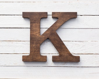 Wooden letters - wall letters - wood letters - alphabet letters - rustic home decor - kids room decor - letters - letter decor - wall decor