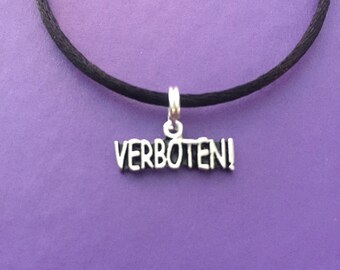 Verboten! German Foreign Language Pendant (Charm)