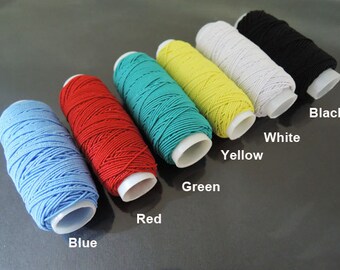 Elastic Cord 0.7mm - 30 Yards ( One Roll ) Round Stretch Elastic Cord