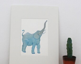 Original illustration of "Elephant" - gouache