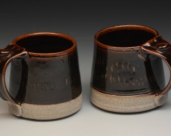 Coffee Mugs. Stoneware. Wheel thrown . Handmade