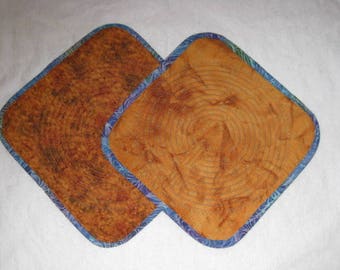 Quilted Chartres Finger Labyrinth, Orange