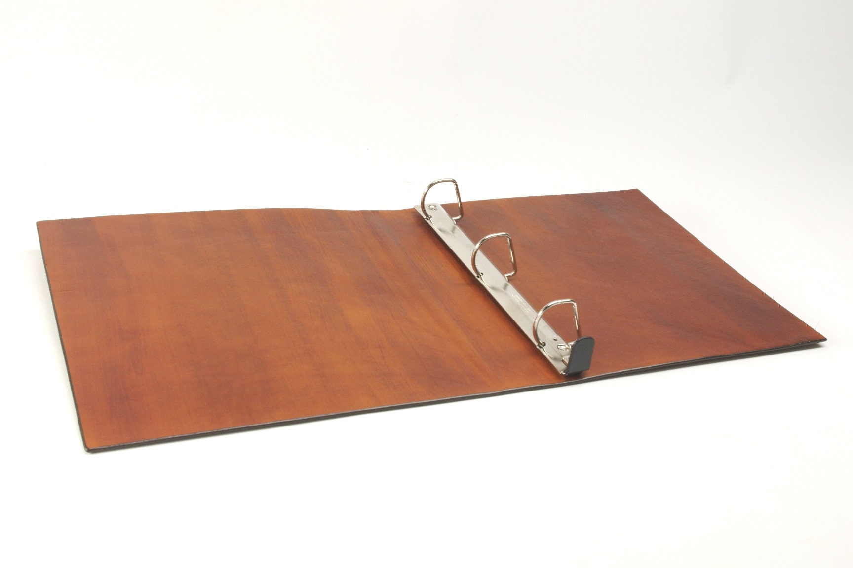 1 1/2 inch Leather 3 Ring Binder Notebook