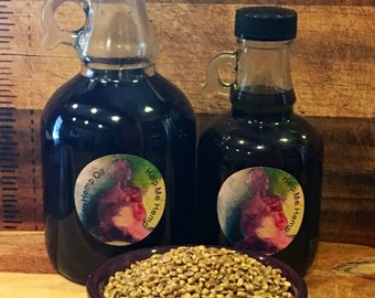Organic unrefined hemp oil