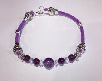 Natural Amethyst Bracelet February Birthstone