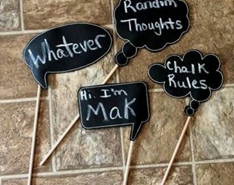In Hoop Word Bubble Photo Props