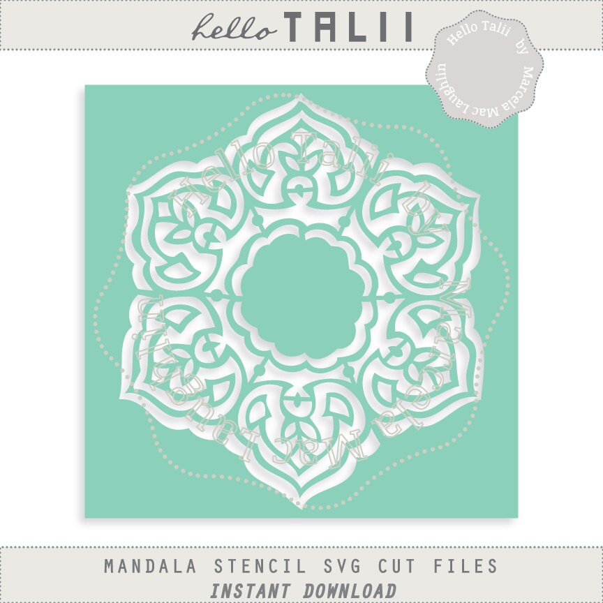 Download Mandala DIGITAL Stencil SVG Cut file Clipart Decorative
