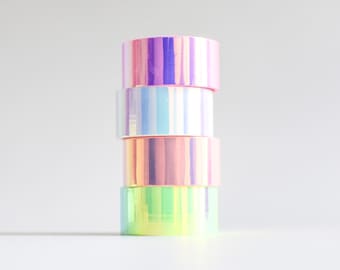 Holo tape, holographic masking tape, iridescent tape, holographic stationery