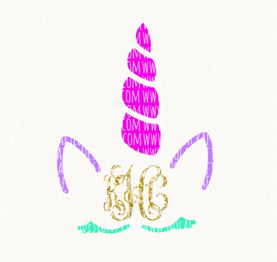 Download Monogram Unicorn Svg Unicorn Svg Silhouette File Cricut