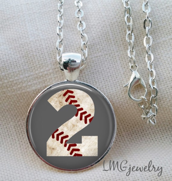 Personalized Baseball Necklace Sports Necklace Mother's