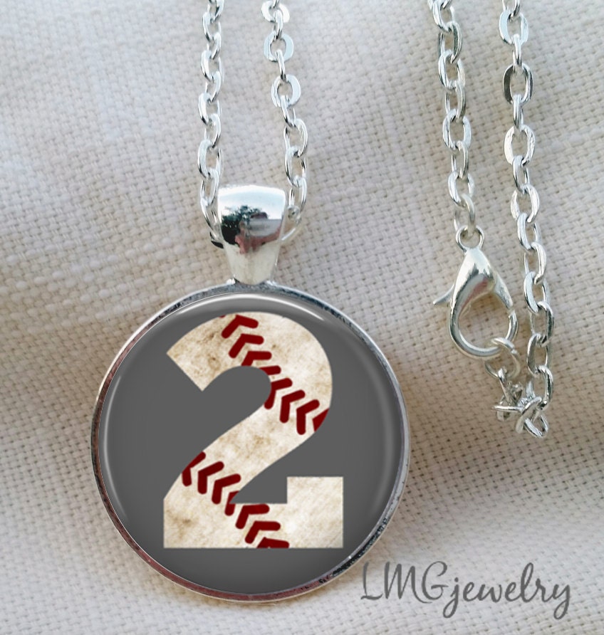 Personalized Baseball Necklace Sports Necklace Mother's