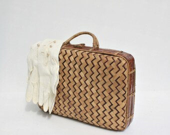 Vintage Wicker Bag / Wicker Bag / Wicker Purse / Wicker Handbag / Vintage Purse / Retro Bag / Vintage Handbag / Vintage Basket / Straw Bag /
