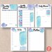 Printable Planner Inserts. 5 Pack includes A4 A5 Letter