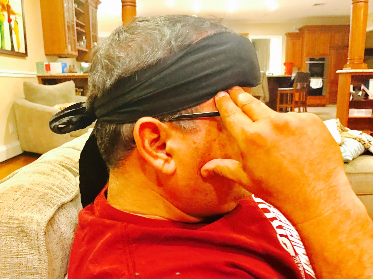 Headache Wrap Cooling Wrap Headband with Icepacks. Migraine