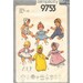 Vintage Sewing Pattern Doll Clothing 13 to 14 inch Dolls Simplicity 9753