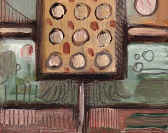 Abstract (2005). 10.5cm x 14.7cm (A6). Oil on Card.
