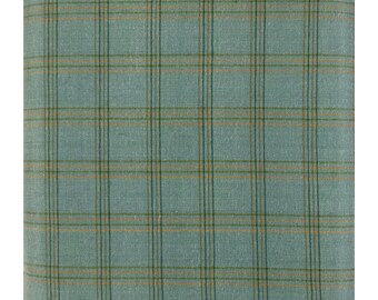 Better at the Lake Yarn Dye Plaid Teal Fabric by One S1ster Designs