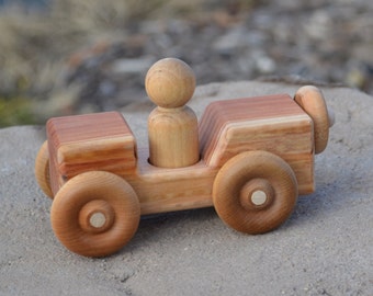 Jeep, WW 2, Redwood Jeep, Toy Car, Handmade