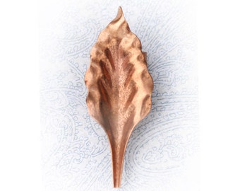 LAST ONES: Vintage Copper Metal Leaf Component, (A1-R5-C1) Quantity 1