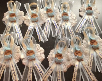 Blue & Cream Baby Shower Capias