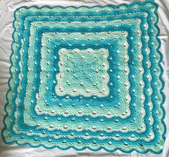 Custom made Crochet Virus Blanket