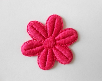 Pink flower cotton 4.5 x 5 cm