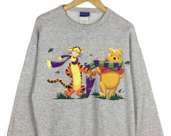 POOH and Tigger Sweatshirt Pooh Pullover Crewneck Sweater pooh and friends