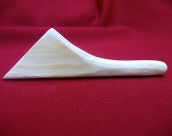 tiny tot wood fan handle, native american, unfinished