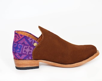 Ik-Boho Leather Ankle Boots