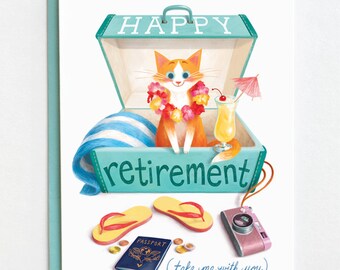 Retirement Card - Happy Retirement, Congratulations Card, Retirement Gift, Funny Retirement, Leaving Card