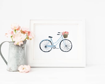 Bike with flowers | Etsy