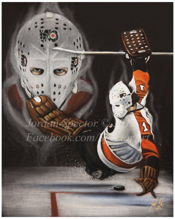 bernie parent philadelphia flyers art print philadelphia dorm flyers