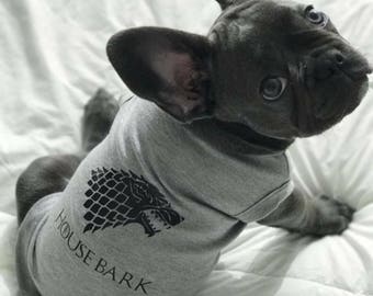 Dog Clothing, Dog shirt, dog clothes, Pupppy Clothes, Puppy Shirt, House Bark, GOT
