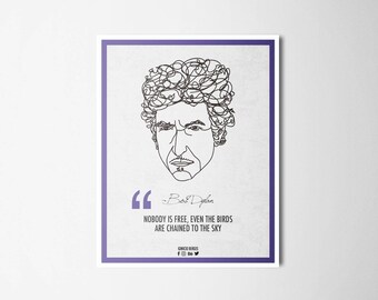 Ilustrattion-Influencers Bob Dylan