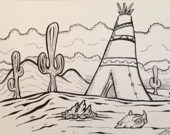 Original cartoon artwork
