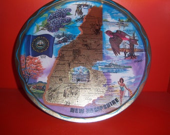 Vintage 1960's State Tray- New Hampsire