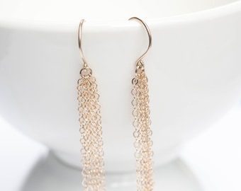 Gold Kobwa Tassel Earrings