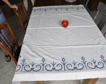 Vintage Embroidered Table Cloth