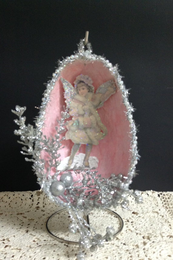Pink Victorian Christmas Ornaments 