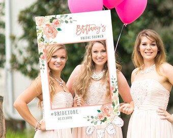 Wedding photo props, Bridal Shower Photo Prop, bridal shower photo booth frame, Bridal Shower sign, Bridal Shower decoration, photo props
