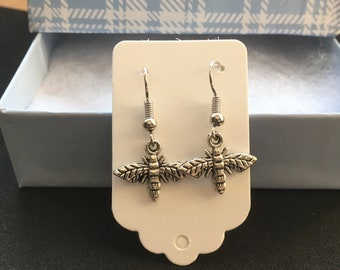 Firefly Earrings - Silver Earrings - Dangle Earrings -