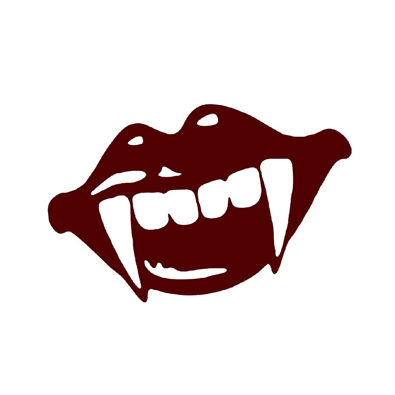 Vampire Teeth Decal sticker wall art car graphics room decor