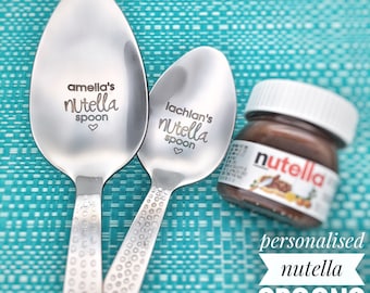 Nutella Spoon Nutella Personalized Spoon Personalised Nutella Chocolate Gift Nutella Lover Easter Gifts Easter Easter Basket Chocolate Gifts