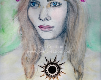 Sun Goddess Illustration