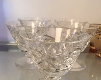 Cut Glass Martini Glass
