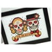 Modern Cross Stitch - Sugar Skulls Rockabilly Cross Stitch Pattern by Tiny Modernist